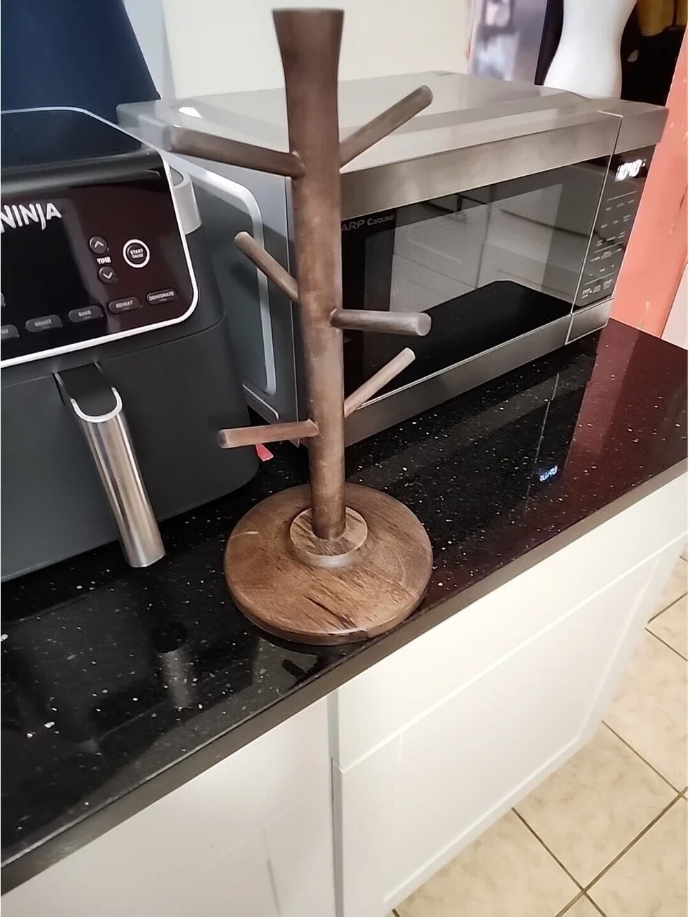 Cup Mugs Tree Stand Holder Wood Hearth&Hand Magnolia Wood India 2023